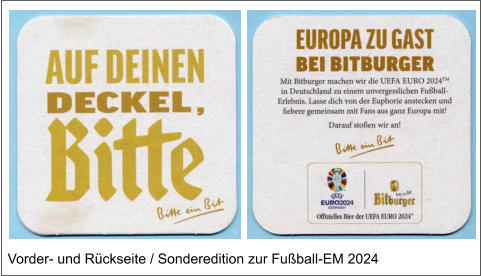 Vorder- und Rückseite / Sonderedition zur Fußball-EM 2024