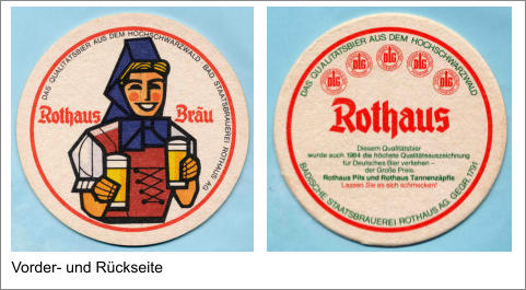 Vorder- und Rückseite