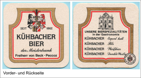 Vorder- und Rückseite
