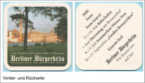 Vorder- und Rückseite