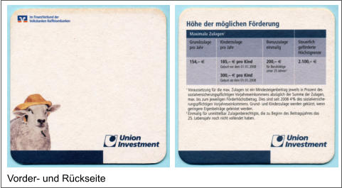 Vorder- und Rückseite