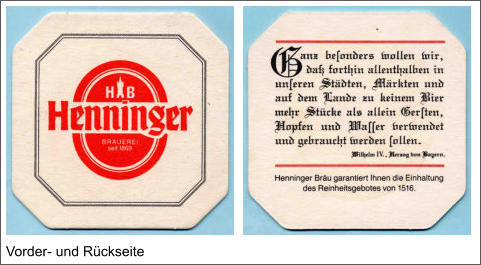 Vorder- und Rückseite