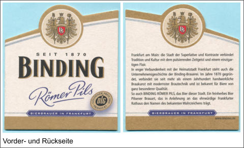 Vorder- und Rückseite