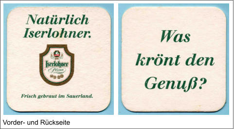 Vorder- und Rückseite