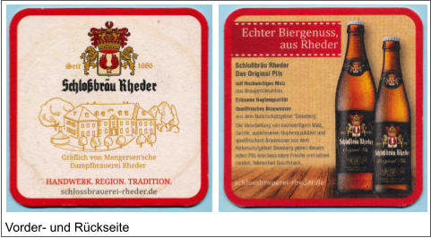 Vorder- und Rückseite
