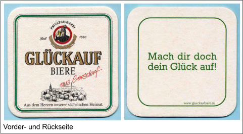Vorder- und Rückseite
