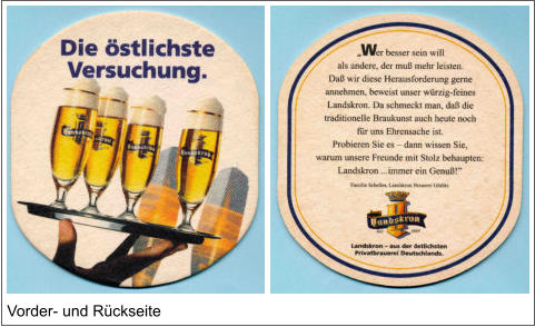 Vorder- und Rückseite