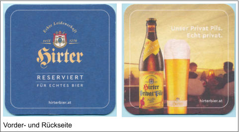 Vorder- und Rückseite