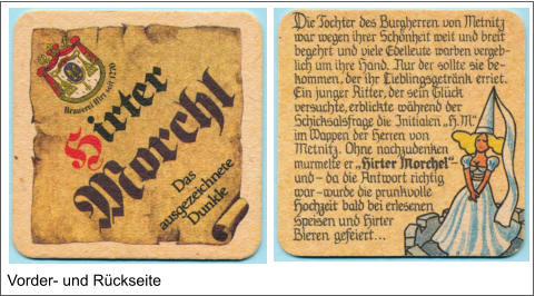 Vorder- und Rückseite