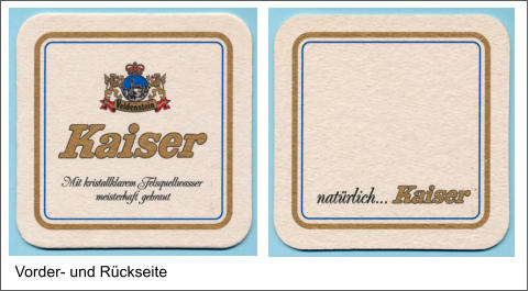 Vorder- und Rückseite