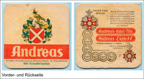 Vorder- und Rückseite