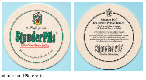 Vorder- und Rückseite