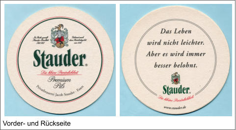 Vorder- und Rückseite