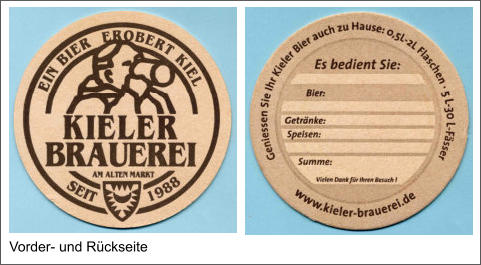 Vorder- und Rückseite