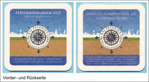 Vorder- und Rückseite
