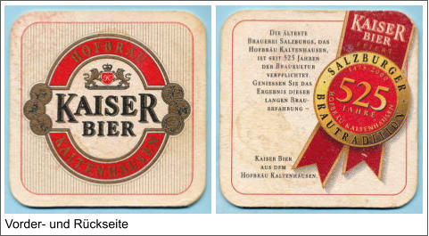Vorder- und Rückseite