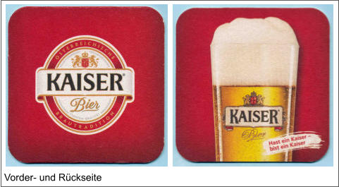 Vorder- und Rückseite