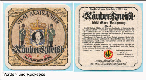 Vorder- und Rückseite