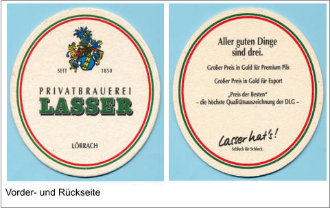 Vorder- und Rückseite