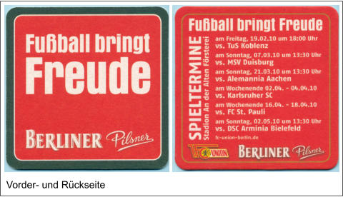 Vorder- und Rückseite