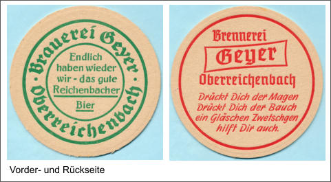 Vorder- und Rückseite