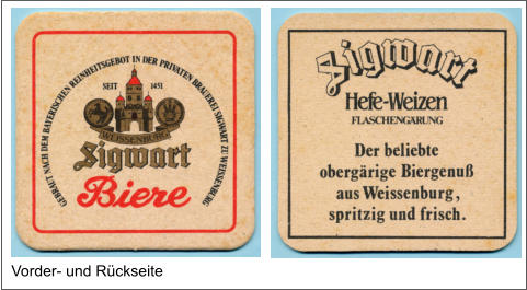 Vorder- und Rückseite