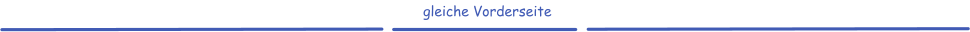 gleiche Vorderseite
