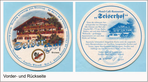 Vorder- und Rückseite