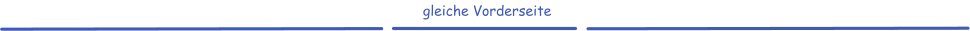 gleiche Vorderseite