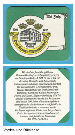 Vorder- und Rückseite
