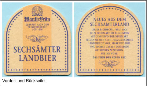 Vorder- und Rückseite