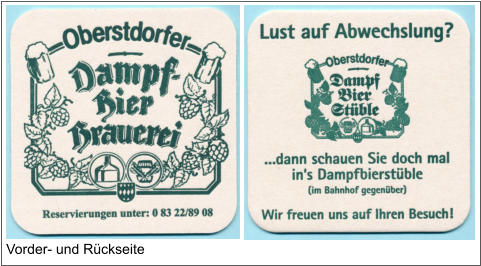 Vorder- und Rückseite