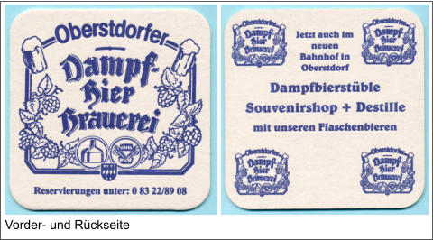 Vorder- und Rückseite