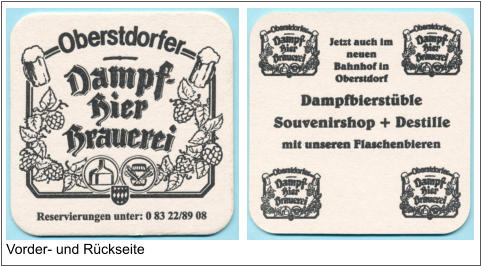 Vorder- und Rückseite