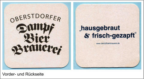 Vorder- und Rückseite