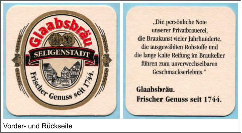 Vorder- und Rückseite