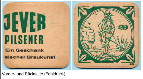 Vorder- und Rückseite (Fehldruck)