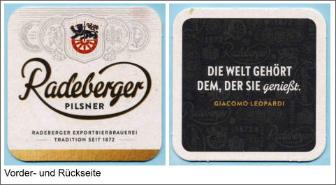 Vorder- und Rückseite