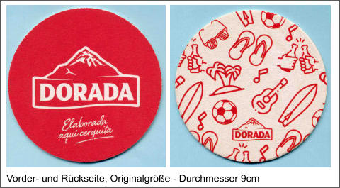 Vorder- und Rückseite, Originalgröße - Durchmesser 9cm
