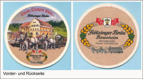Vorder- und Rückseite