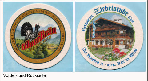 Vorder- und Rückseite