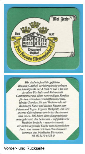Vorder- und Rückseite