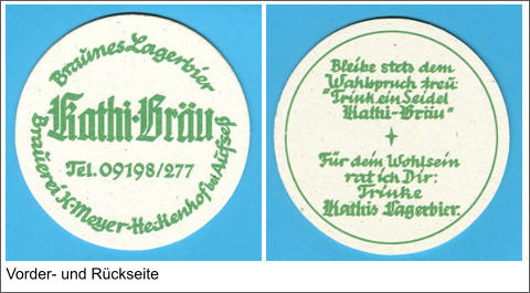 Vorder- und Rückseite