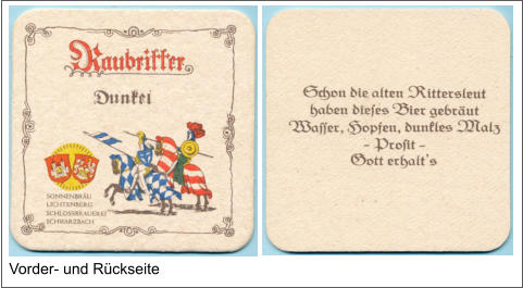 Vorder- und Rückseite