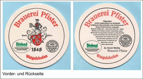 Vorder- und Rückseite